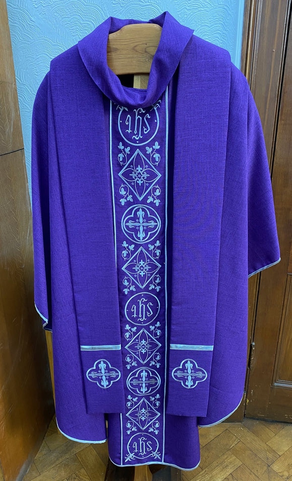 Chasuble Purple Advent and stole