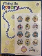 PRAYING THE ROSARY STICKER CARD