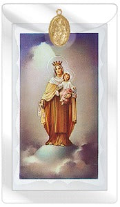 Our Lady of  Mount Carmel Prayer Card