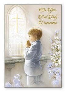 First Communion Card - Boy